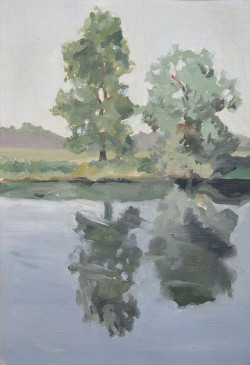 Bäume am Fluss